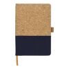 Notizbuch Trevor aus Kork und Baumwolle Blau | ohne Werbeanbringung | Nicht verfügbar | Nicht verfügbar