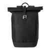 Polyester (600D) Rolltop-Rucksack Oberon Schwarz | ohne Werbeanbringung | Nicht verfügbar | Nicht verfügbar