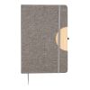 rPET (300D) Notizbuch A5 Ernst Grau