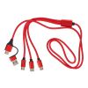 Ladekabel Hexa | 6-in-1 Rot