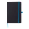 Notizbuch 'Regenbogen' aus Kunststoff Hellblau