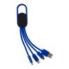 4-in-1-Ladekabelset Blau