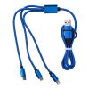 Nylon-Ladekabel Leif Kobaltblau