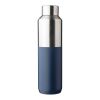 Recycelte doppelwandige Trinkflasche aus Edelstahl (600 ml) Esen Blau