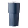 Recycelter doppelwandiger Trinkbecher aus Edelstahl (500 ml) Kael Blau