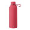 Doppelwandige Trinkflasche aus recyceltem Edelstahl (500 ml) Sena Rot