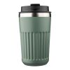 Reisebecher aus recyceltem Edelstahl (400 ml) Chiara Grün