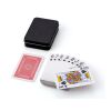 Metallkiste mit Spielkarten Schwarz