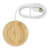 Wireless-Ladegerät aus Bambus inkl.  Kabel hellbraun | ohne Werbeanbringung | Nicht verfügbar | Nicht verfügbar
