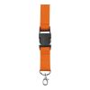 Lanyard 'Slam' aus Polyester Orange | ohne Werbeanbringung | Nicht verfügbar | Nicht verfügbar