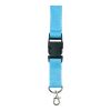 Lanyard 'Slam' aus Polyester Hellblau | ohne Werbeanbringung | Nicht verfügbar | Nicht verfügbar