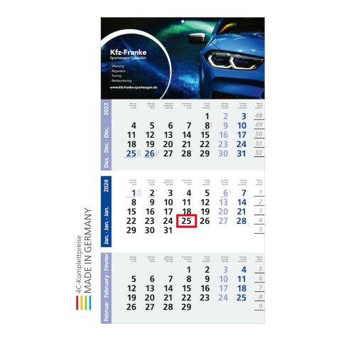 Einblatt-Monatskalender Logic 3 Post A Nicht verfügbar | 4C-Quality Digital