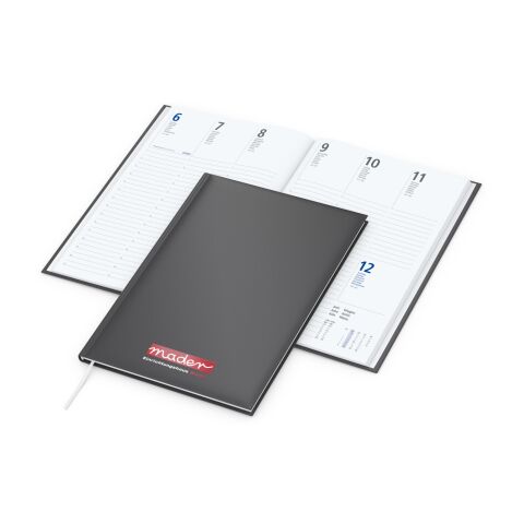 Wochenkalender Media Bestseller inkl. Siebdruck-Digital Anthrazit | 4-farbiger Siebdruck-Digital