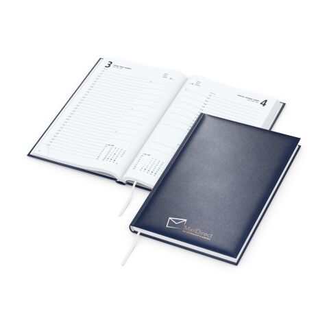 Buchkalender Basic Bestseller inkl. Siebdruck-Digital Marineblau | 3-farbiger Siebdruck-Digital