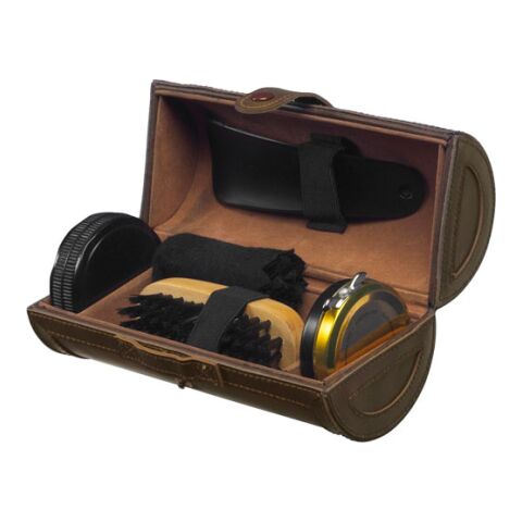 Schuhputzset 'Florence' in Kunstleder-Rolle