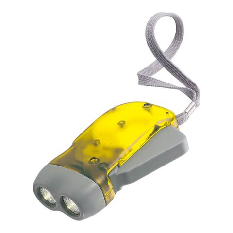 LED-Dynamotaschenlampe 'Mission' aus Kunststoff