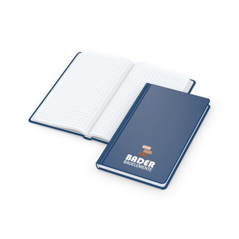 Notizbuch Easy-Book Basic Bestseller inkl. Siebdruck-Digital Marineblau | Pocket | 3-farbiger Siebdruck-Digital