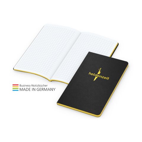Notizbuch Tablet-Book Slim bestseller gelb | Pocket | Prägung Gelb