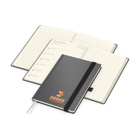 Wochenplaner Vision-Hybrid Creme Bestseller inkl. Siebdruck-Digital Anthrazit | 3-farbiger Siebdruck-Digital