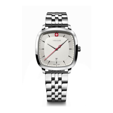 Wenger Vintage Classic Weiß Uhr Gravur Uhr