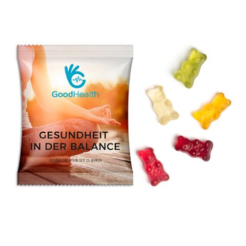 Gummibärchen vegan weiß | ohne Werbeanbringung | Standard-Folie