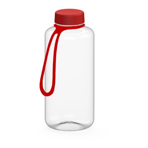 Trinkflasche &quot;Refresh&quot;, 1,0 l, inkl. Strap transparent | ohne Werbeanbringung | Nicht verfügbar | Nicht verfügbar
