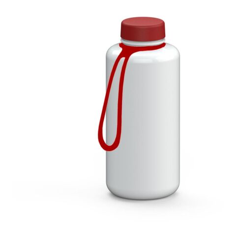 Trinkflasche "Refresh", 1,0 l, inkl. Strap weiß | ohne Werbeanbringung | Nicht verfügbar | Nicht verfügbar