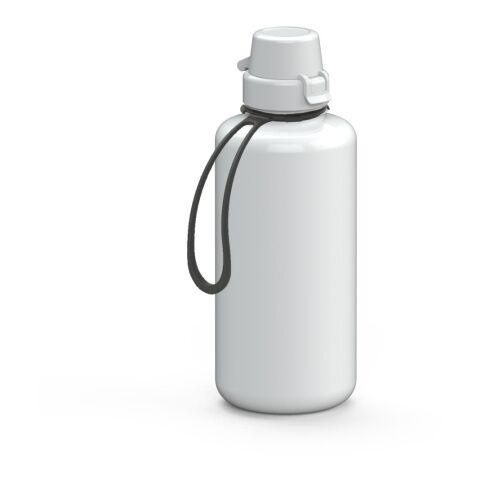 Trinkflasche "School", 1,0 l, inkl. Strap weiß | ohne Werbeanbringung | Nicht verfügbar | Nicht verfügbar