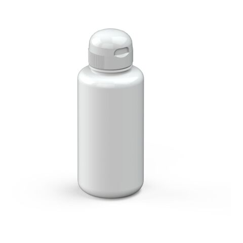Werbeartikel Tritan Sport Trinkflasche 700 ml Sports kindgerechter Verschluss auslaufsicher BPA-frei – weiß – mit Logo bedruckt
