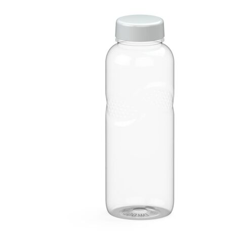 Werbeartikel Carve Refresh 700 ml Trinkflasche aus Tritan™ kohlensäuregeeignet mit Griffmulden & Digitaldruck-Deckel – weiß – mit Logo bedruckt