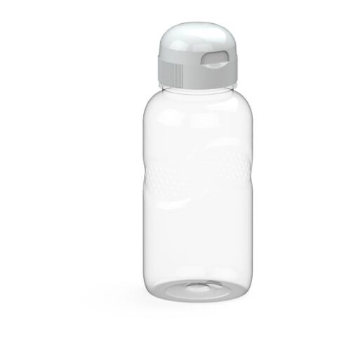 Werbeartikel Carve Sports 500 ml Trinkflasche Tritan™ mit Griffmulden & kindgerechtem Verschluss auslaufsicher & robust – weiß – mit Logo bedruckt