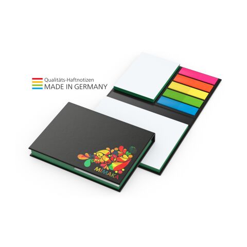 Haftnotiz-Set London Bookcover White Bestseller, 50/50 Blatt, Farbschnitt bunt-grün | ohne Werbeanbringung | grün | matt
