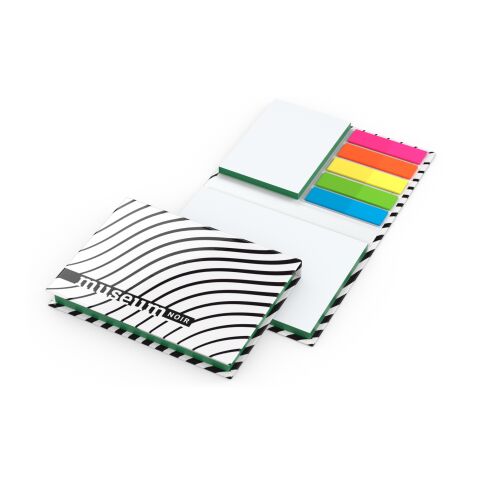 Haftnotiz-Set Budapest Bookcover White Bestseller, 50/50 Blatt, Farbschnitt Bunt-grün | 4C-Quality | Grün | Matt