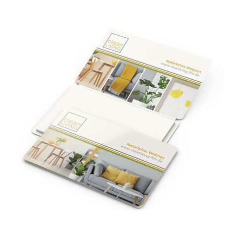 Haftnotiz Multi-Card White Recycling, mikroperforierter Umschlag Bunt | 4C-Quality | ohne Werbeanbringung