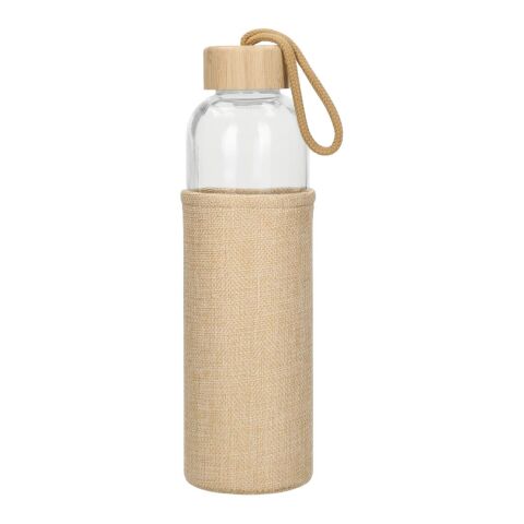 Glasflasche mit Hülle &quot;Natural&quot;, 0,7l