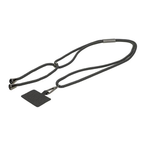 Werbeartikel Handykette Universal – schwarz – mit Logo bedruckt