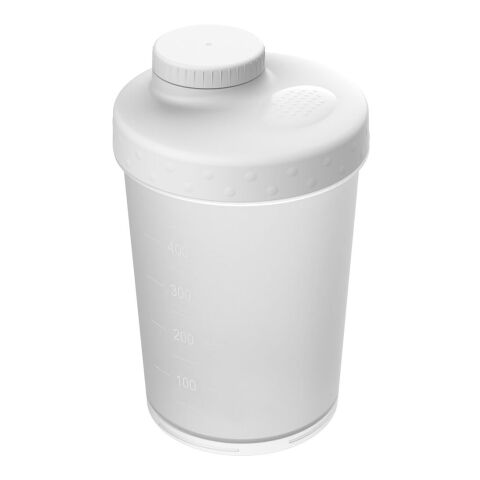 Werbeartikel Shaker Energy, 0,40 l – weiß – mit Logo bedruckt