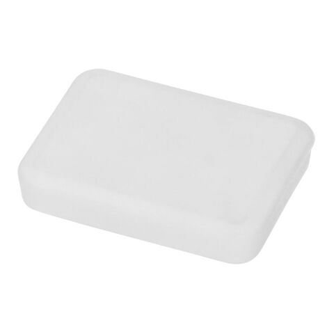 Radiergummi "Rechteck" weiß | 1-farbiger Tampondruck | mittig auf Vorderseite | 30 mm x 22 mm