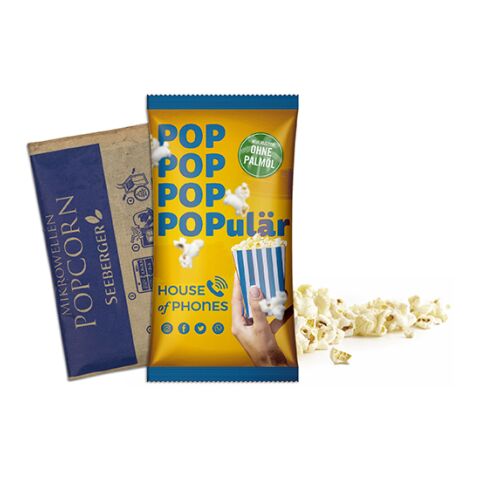 Mikrowellen-Popcorn im Werbetütchen 4C Digitaldruck | salziges Popcorn