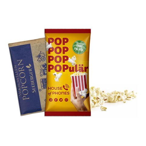 Mikrowellen-Popcorn im Werbetütchen 4c Flexodruck | süßes Popcorn