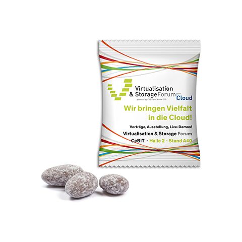 Mandeln im Werbetütchen