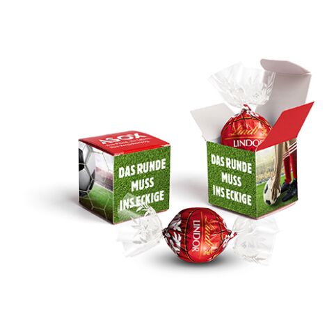 Lindt Lindor Kugel im Werbewürfel 4c Digitaldruck  | Milchschokolade