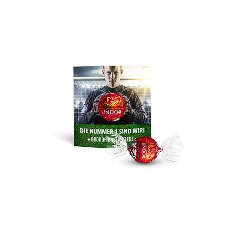 Lindt Lindor Kugel in Werbekartonage Digitaldruck | Quadratform | Milchschokolade