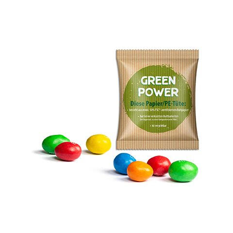 M&amp;M&#039;s Peanuts im Werbetütchen weiß | ohne Werbeanbringung | Papier/PE-Verbundfolie