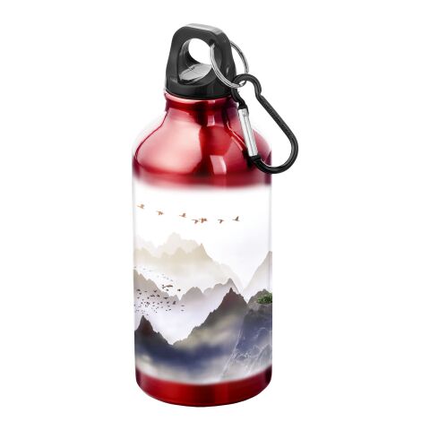Oregon 400 ml Trinkflasche mit Karabiner Standard | rot | ohne Werbeanbringung | Nicht verfügbar | Nicht verfügbar