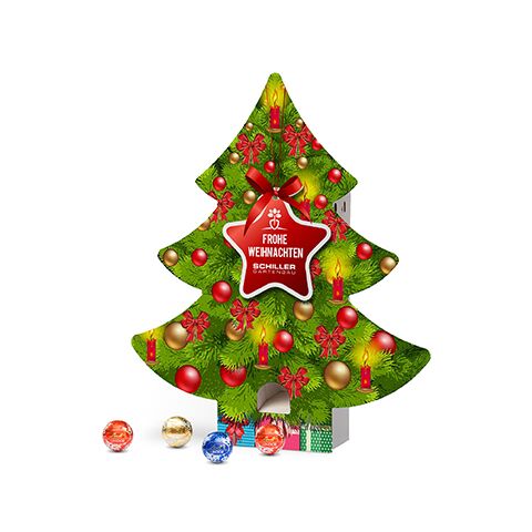 Lindt Lindor Adventsspender &quot;Baum&quot; ohne Werbeanbringung | Nicht verfügbar