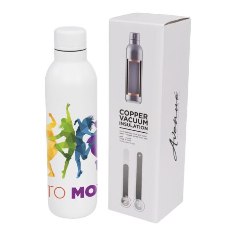 Thor 510 ml Kupfer-Vakuum Isolierflasche Standard | weiss | ohne Werbeanbringung | Nicht verfügbar | Nicht verfügbar