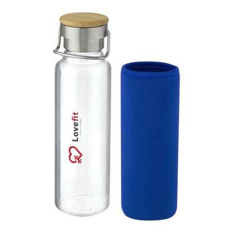 Thor 660 ml Glasflasche mit Neoprenhülle Standard | blau | ohne Werbeanbringung | Nicht verfügbar | Nicht verfügbar | Nicht verfügbar