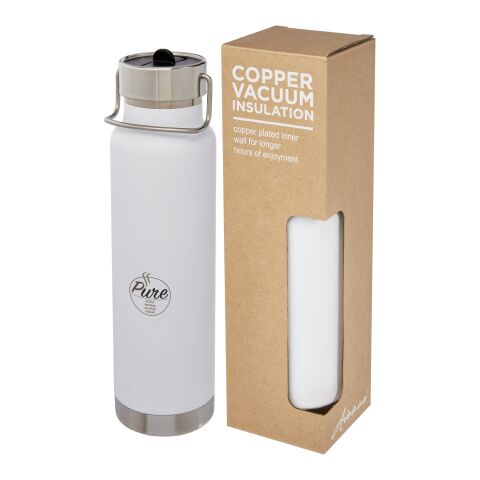 Thor 750 ml Kupfer-Vakuum Sportflasche mit Trinkhalm 