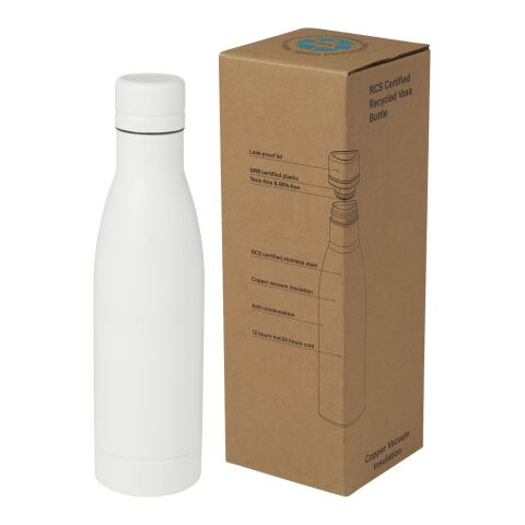 Vasa RCS-zertifizierte Kupfer-Vakuum Isolierflasche aus recyceltem Edelstahl, 500 ml Standard | weiß | ohne Werbeanbringung | Nicht verfügbar | Nicht verfügbar